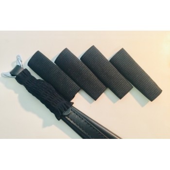 Kit 4 Salvagraffi elastici per fisarmonica, col. BLACK - Nero