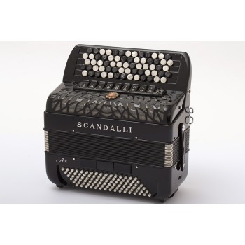 Scandalli mod. AIR JUNIOR C 37(67)/96/4°- 4°, LMMH, col. BLACK - Nero