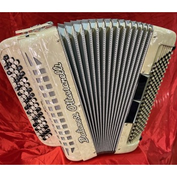 USED - Piatanesi Ottavianelli 68/120/4°, 4 row of buttons, C griff, LMM, col. WHITE - Bianco