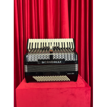 USED - Scandalli mod. 137, 41/120/3°/5° LMM, col. BLACK - Nero