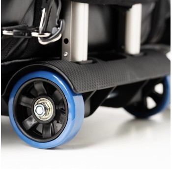 Borsa-zaino Scandalli per fisarmonica con Trolley, in eco-pelle Nero