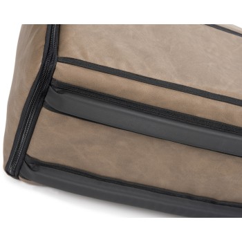 Borsa-Zaino imbottita, mod. 2000S per fisarmonica in eco-pelle, col. Marrone - Brown