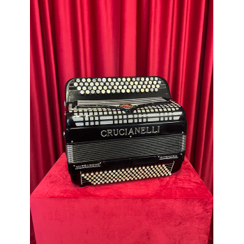 USED - Crucianelli made by Nazzareno Piermaria mod. Bottoni C GRIFF 3/5, LMM musette, col. BLACK - Nero