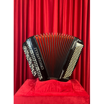 USATO - Crucianelli made by Nazzareno Piermaria mod. Bottoni C GRIFF 3/5, LMM musette, col. BLACK - Nero