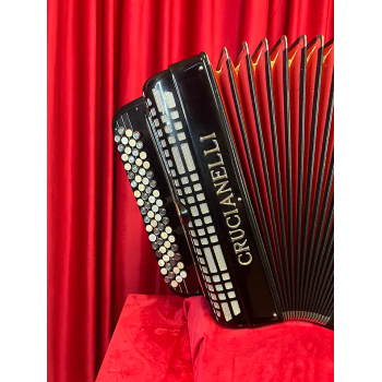 USATO - Crucianelli made by Nazzareno Piermaria mod. Bottoni C GRIFF 3/5, LMM musette, col. BLACK - Nero