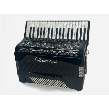 Elena Soprani, mod. 964KC, 37/96/4°, LMMM musette, col. BLACK - Nero