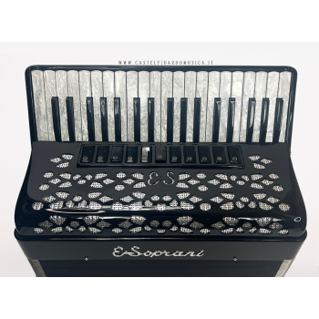 Elena Soprani, mod. 964KC, 37/96/4°, LMMM musette, col. BLACK - Nero