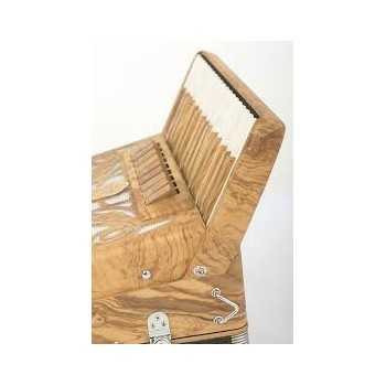 Scandalli mod. Tierra 34, 34/96/4°- 4°,LMMH, col. legno OLIVE - Olive wood