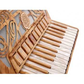 Scandalli mod. Tierra 34, 34/96/4°- 4°,LMMH, col. legno OLIVE - Olive wood