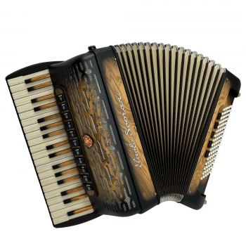 Paolo Soprani mod. Folk 37/96/4°/4° LMMM, col. OLIVE WOOD - Legno sfumato Nero