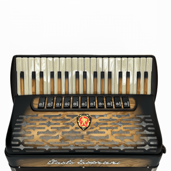 Paolo Soprani mod. Folk 37/96/4°/4° LMMM, col. OLIVE WOOD - Legno sfumato Nero