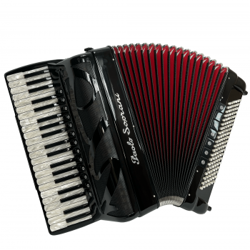 Paolo Soprani mod. Super Paolo 41/120/4°- 5° LMMH (cassotto), voci Blustar col. BLACK - Nero traforo PS