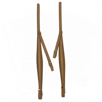 Straps for accordion in Real leather and Artificial Leather, mod. 4C (width 5 cm / lenght adjust.), col. CAMEL