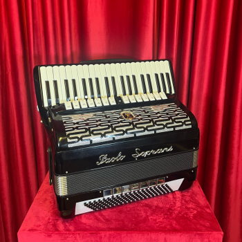 USED - Paolo Soprani mod. SUPER PAOLO 41/120/5/5 LMMMH, 2 cassotto, col. BLACK - Nero