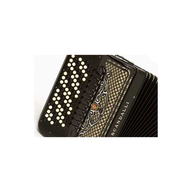 Scandalli mod. CROMO VI BALKAN 43(93) 6 Rows of...