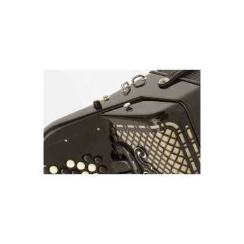 Scandalli mod. CROMO VI BALKAN 43(93) 6 Rows of buttons 140/4°- 5° LMMH, col. BLACK - Nero