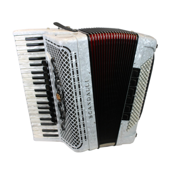 Scandalli mod. SUPER VI Extreme 41/120/4°- 5°, LMMH , col. WHITE - Bianco