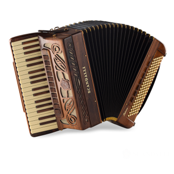 Scandalli mod. Intense 37, 37/120/4°- 5°,LMMH, col. NOCE - Walnut wood