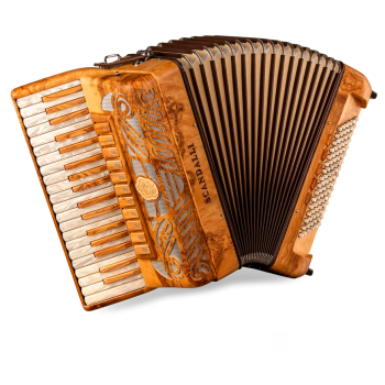 Scandalli mod. Tierra 37, 37/96/4°- 5°,LMMH, col.- Olive wood