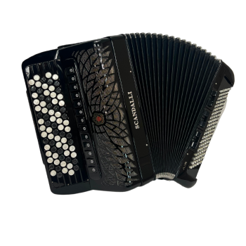 Scandalli mod. AIR IV CT 45/120/4°- 5°, LMMH, (B Griff), col. BLACK - Nero