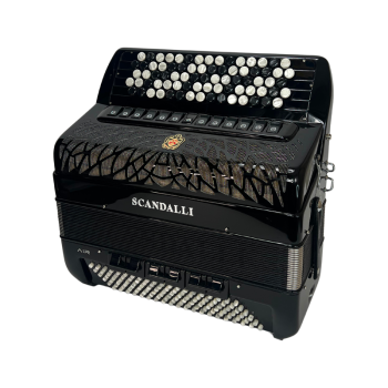 Scandalli mod. AIR IV CT 45/120/4°- 5°, LMMH, (B Griff), col. BLACK - Nero