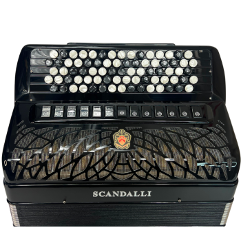 Scandalli mod. AIR IV CT 45/120/4°- 5°, LMMH, (B Griff), col. BLACK - Nero