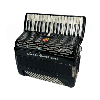 Paolo Soprani mod. Professionale 34/96/3°/4° LMM, col. BLACK - Nero with White master