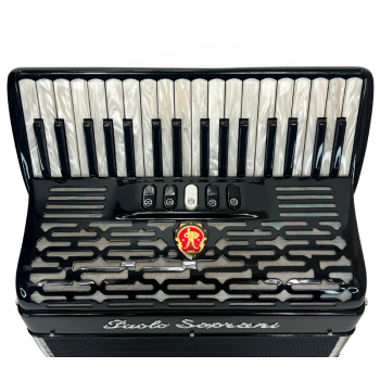 Paolo Soprani mod. Professionale 34/96/3°/4° LMM, col. BLACK - Nero with White master