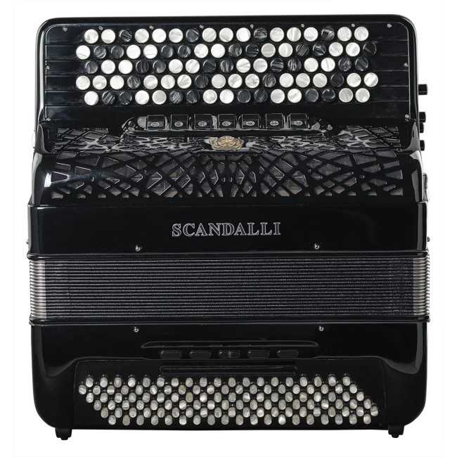 Scandalli mod.  C 342  5 file di bottoni,...