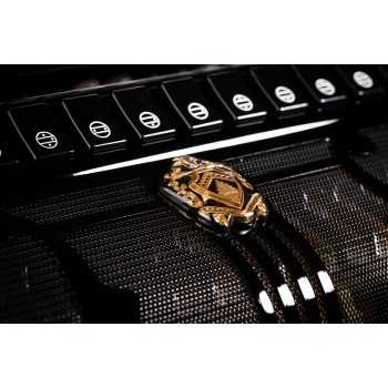 Scandalli mod. Musa Clio 5 file di bottoni, 64(107)/120  4°- 6°, LMMH,col. Black - Nero