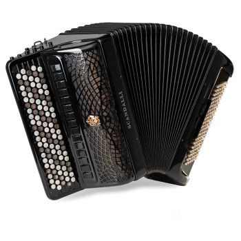 Scandalli mod. Extreme 5 file di bottoni, 64(107)/120  4°- 6°,LMMH, col. Black - Nero