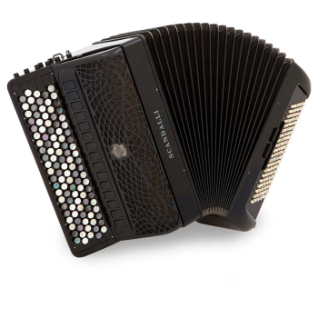 Scandalli mod. Extreme Plus (conservatory) 47/120/4°- 4° Free Bass,LMMH, col. BLACK - Nero