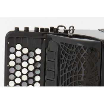 Scandalli mod. Extreme Plus (conservatorio) 47/120/4°- 4 ° Free Bass,LMMH col. BLACK - Nero