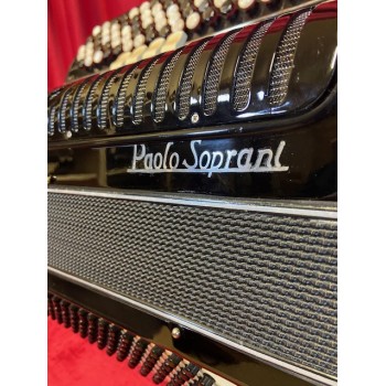 USED - Paolo Soprani buttons (cromatic) mod. Professionale 47/120/3°/4° Musette, col. Nero