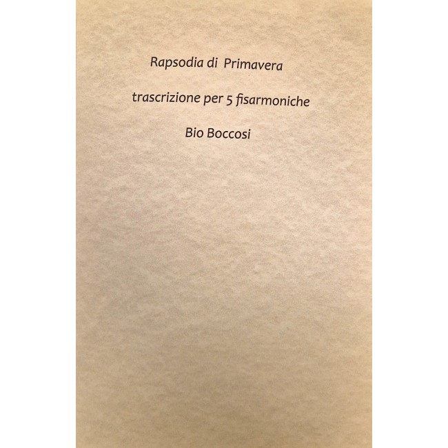 Rapsodia di Primavera