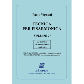 Tecnica per Fisarmonica  Vol.2, 33 esercizi di meccanismo...