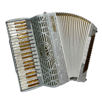 Moreschi, mod. Masterpiece 41/120/4°-5°, double cassotto, LMMH, col. Bianco - White perlato