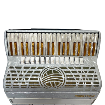 Moreschi, mod. Masterpiece 41/120/4°-5°, double cassotto, LMMH, col. Bianco - White perlato