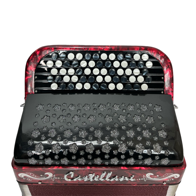 Castellani mod. Studio, 72/2°, 5 file di...