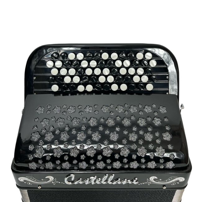 Castellani mod. Studio, 72/2°, 5 file di...