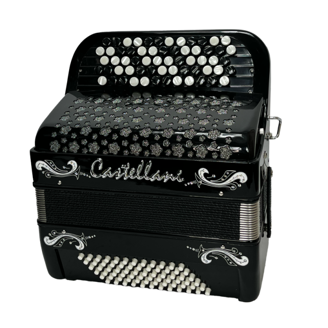 Castellani mod. Studio, 72/2°, 5 file di...