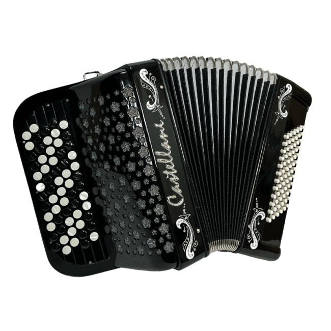 Castellani mod. Studio, 72/2°, 5 file di...