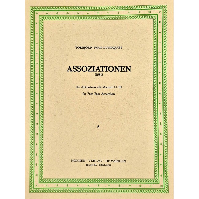 Assoziationen, fur Akkordeon mit manual I+ III...