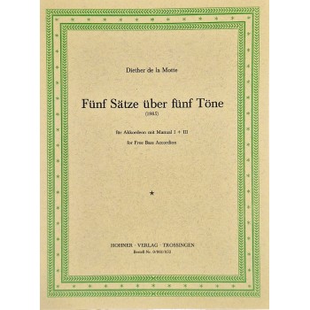 Funf Satze uber funf Tone