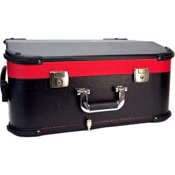 Shaped hard case with trolley and wheels for 37 keys accordion