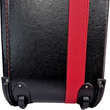 Shaped hard case with trolley and wheels for 37 keys accordion