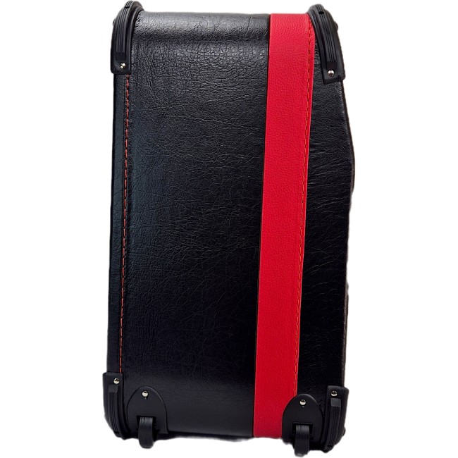 Shaped hard case with trolley and wheels for 41...