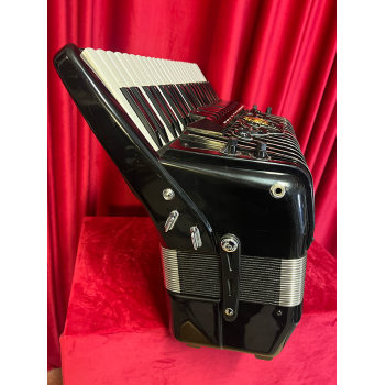 USATO - Scandalli mod. Super VI, 2 voci in cassotto 41/120/4/5 LMMH amplif. L/R, voci a mano, Nero - BLACK