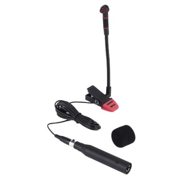 Microfono a condensatore (electret condenser) con clip integrata, ideale per vari strumenti