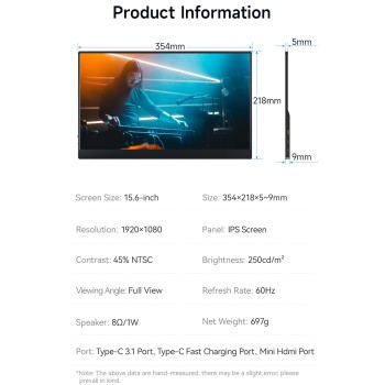 KETRON Monitor 15.6″ Touchscreen, cod. 9MO001